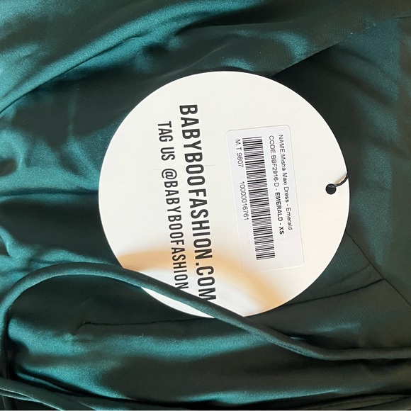 MISHA MAXI DRESS - EMERALD - Picture 4 of 4